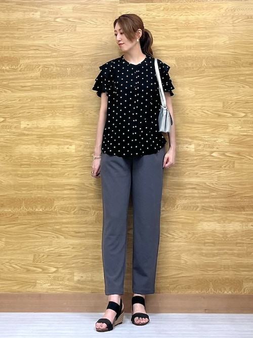 OHGA ブラウス キャンディドットブラウス M なな】OHGA キャンディー