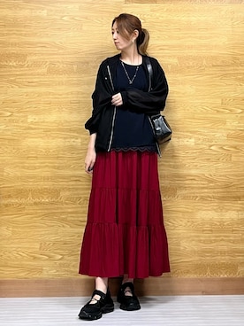 「SHOO・LA・RUE（シューラルー）のアイテム」を使った、もすさん（レディース・170cm）の秋コーディネート