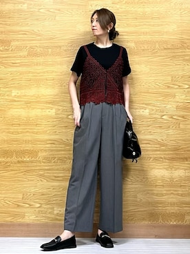 「アイテム（その他トップス）」を使った、もすさん（レディース・170cm）の秋コーディネート