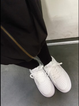 「GAP（ギャップ）の【GAP】ギャップ　厚底ロゴスニーカー　GPU52504（Sneakers、ホワイト系）」を使った、parade豊洲さん（レディース・161cm）の春コーディネート