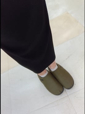 「アイテム（サンダル、グリーン系）」を使った、parade豊洲さん（レディース・161cm）の秋コーディネート