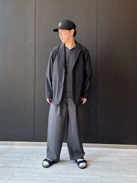 「MONKEY TIME（モンキータイム）のアイテム（パンツ）」を使った、Ohnariさん（メンズ・170cm）の夏コーディネート