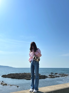 「MOUSSY（マウジー）のアイテム」を使った、rinaaaさん（骨格ナチュラル・レディース・158cm）の春コーディネート