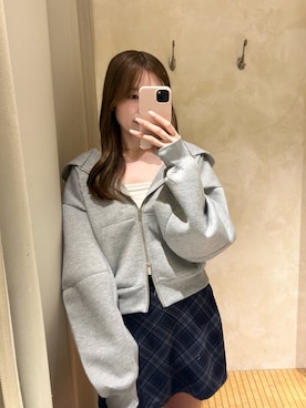 「Chico（チコ）のアイテム（スカート）」を使った、Itsuさん（レディース・163cm）の秋コーディネート