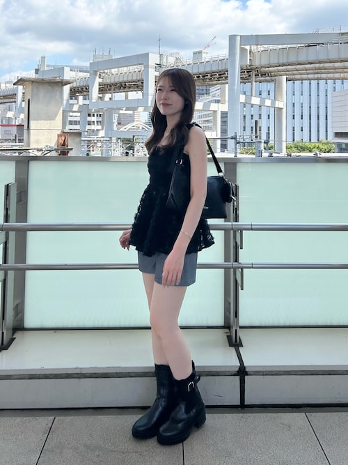 セール】【SALON by Chico/新色追加】ローズチュールペプラム