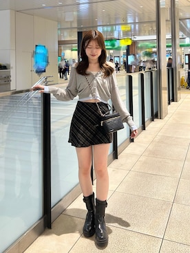 「アイテム（カーディガン/ボレロ）」を使った、Itsuさん（レディース・163cm・20代）の夏コーディネート