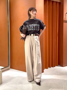 「Whim Gazette（ウィムガゼット）のアイテム」を使った、あおさや。さん（骨格ウェーブ・レディース・160cm）の夏コーディネート