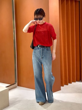 「Whim Gazette（ウィムガゼット）のアイテム」を使った、あおさや。さん（骨格ウェーブ・レディース・160cm）の夏コーディネート