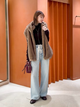 「THE PAUSE（ザ ポーズ）のアイテム」を使った、あおさや。さん（レディース・160cm）の秋コーディネート