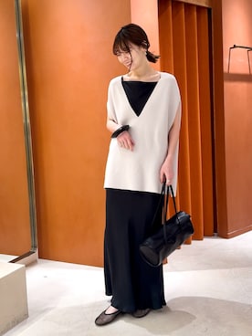 「Drawing Numbers（ドローイング ナンバーズ）のアイテム」を使った、あおさや。さん（レディース・160cm）の春コーディネート