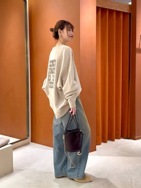 「アイテム（スウェット）」を使った、あおさや。さん（レディース・160cm）の夏コーディネート