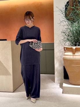 「アイテム（クラッチバッグ）」を使った、あおさや。さん（レディース・160cm）の夏コーディネート