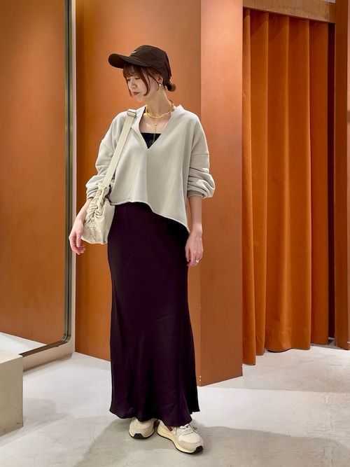 ドローイングナンバーズ 新品 キュプラバイアスマーメイドスカート ブラウン38 Drawing Numbers】キュプラバイアスマーメイドスカート