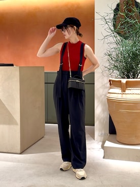 「THE PAUSE（ザ ポーズ）の【THE PAUSE】トロサスペパンツ（その他パンツ）」を使った、あおさや。さん（レディース・160cm）の夏コーディネート
