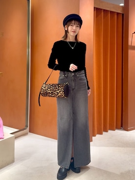 「アイテム（キャスケット）」を使った、あおさや。さん（レディース・160cm）の秋コーディネート