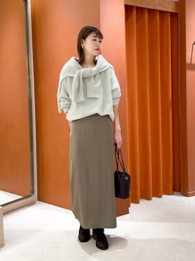 「THE PAUSE（ザ ポーズ）のアイテム」を使った、あおさや。さん（レディース・160cm）の秋コーディネート