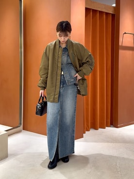 「MA-1」｜あおさや。さん（レディース・160cm）の秋コーディネート