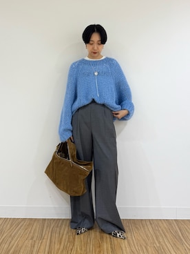 「Drawing Numbers（ドローイング ナンバーズ）のアイテム」を使った、AZUMIさん（レディース・160cm）の秋コーディネート