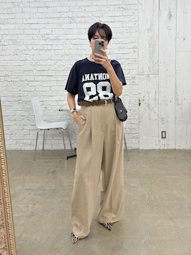 「アイテム（その他小物）」を使った、AZUMIさん（レディース・160cm）の夏コーディネート