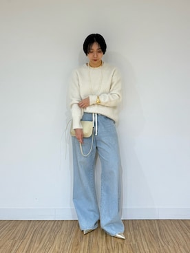 「アイテム（チョーカー）」を使った、AZUMIさん（レディース・160cm）の冬コーディネート