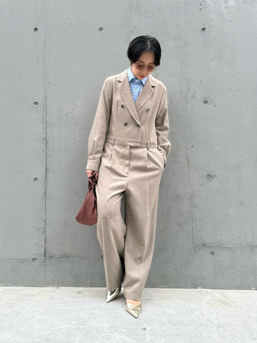 THE PAUSE】テーラーカラージャンプスーツを使った人気ファッション