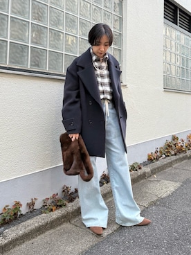 「アイテム（チョーカー）」を使った、AZUMIさん（レディース・160cm）の秋コーディネート