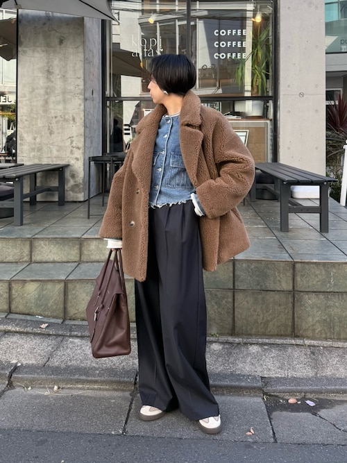 THE PAUSE】ボアダブルコート（その他アウター）｜THE PAUSE（ザ