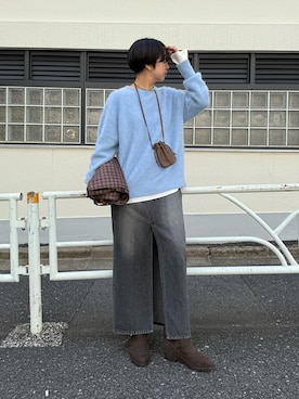 「アイテム（チョーカー）」を使った、AZUMIさん（レディース・160cm）の秋コーディネート