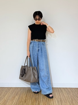 「アイテム（その他小物）」を使った、AZUMIさん（レディース・160cm）の夏コーディネート