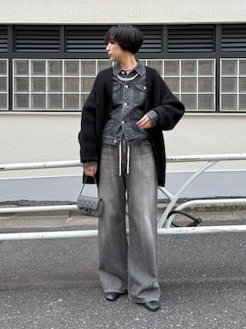 「アイテム（チョーカー）」を使った、AZUMIさん（レディース・160cm）の秋コーディネート