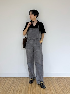 「アイテム（オールインワン・サロペット）」を使った、AZUMIさん（レディース・160cm）の夏コーディネート