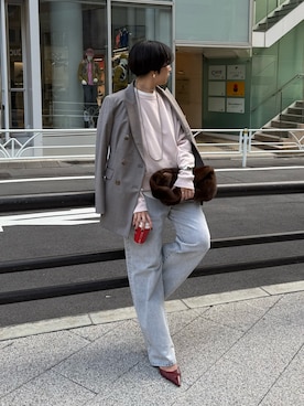 「アイテム（ピアス（両耳用））」を使った、AZUMIさん（レディース・160cm）の秋コーディネート