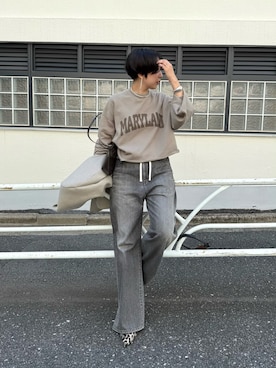 「アイテム（ピアス（両耳用））」を使った、AZUMIさん（レディース・160cm）の秋コーディネート