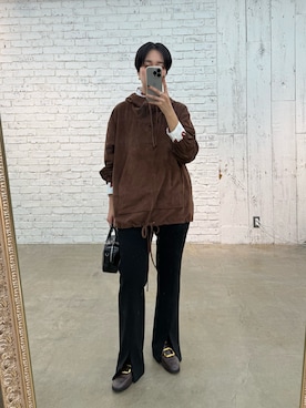 「ハンサムコーデ」｜AZUMIさん（レディース・160cm）の秋コーディネート