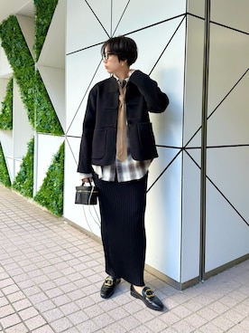 「アイテム（フォーマルスーツ/小物）」を使った、AZUMIさん（レディース・160cm）の秋コーディネート