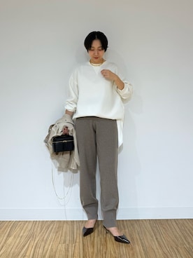 「アイテム（ピアス（両耳用））」を使った、AZUMIさん（レディース・160cm）の秋コーディネート