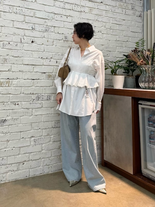 新品未使用　ウィムガゼット　ドロストデニムパンツ Whim Gazette(ウィム ガゼット)のドロストデニムパンツ通販 | 集英社