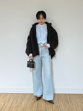 「アイテム（ピアス（両耳用））」を使った、AZUMIさん（レディース・160cm）の秋コーディネート