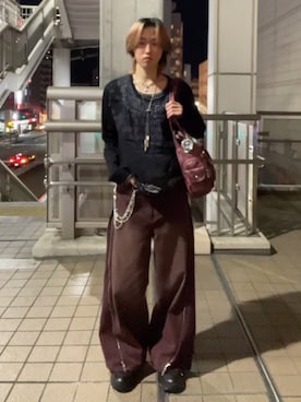 「アイテム（Tシャツ/カットソー）」を使った、joeeeee2727さん（メンズ・172cm・10代）の冬コーディネート