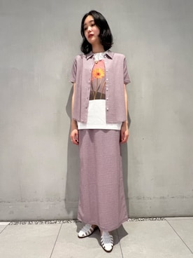 「Steven Alan（スティーブンアラン）のアイテム（サンダル）」を使った、orisakaさん（レディース・168cm）の夏コーディネート