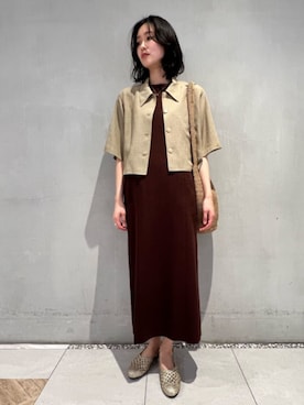 「Steven Alan（スティーブンアラン）のアイテム（ワンピース/ドレス）」を使った、orisakaさん（レディース・168cm）の夏コーディネート