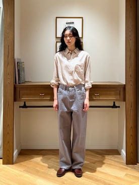 「Steven Alan（スティーブンアラン）のアイテム」を使った、orisakaさん（レディース・168cm）の秋コーディネート
