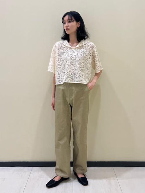 Steven Alan＞レザー ワンストラップ シューズ（バレエシューズ