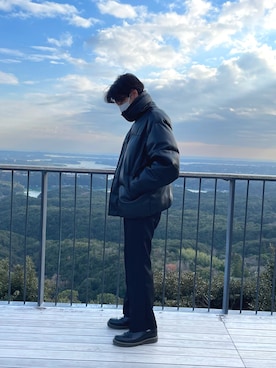 「ZARA（ザラ）のアイテム（ノーカラージャケット）」を使った、𝘋𝘢𝘪𝘤𝘩𝘪さん（メンズ・183cm）の春コーディネート