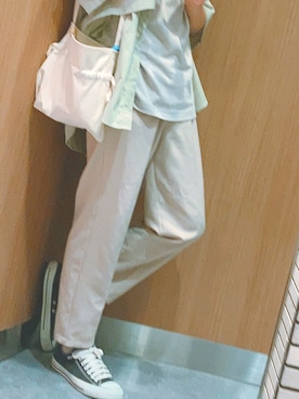「coca（coca）（コカ）のアイテム（パンツ）」を使った、αfiさん（メンズ・170cm）の夏コーディネート
