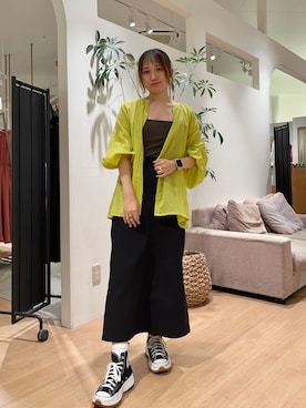「アイテム（スカート）」を使った、おしらさん（レディース・160cm・20代）の春コーディネート