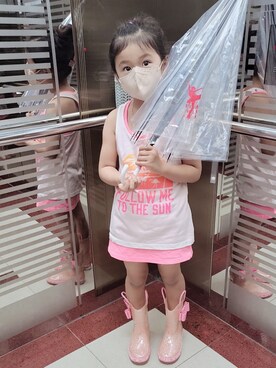 「babyGAP（babyGAP）のアイテム」を使った、moonさん（キッズ・110cm）の夏コーディネート