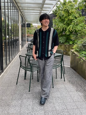 「JOINT WORKS（ジョイントワークス）のアイテム（パンツ）」を使った、r    I    k  uさん（メンズ・171cm）の春コーディネート