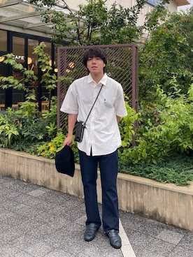 「CPCM（シーピーシーエム）のアイテム（帽子）」を使った、r    I    k  uさん（メンズ・171cm）の春コーディネート