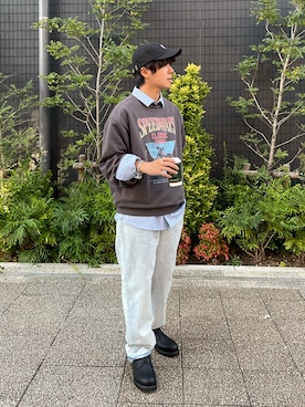 「CPCM（シーピーシーエム）のアイテム（アクセサリー）」を使った、r    I    k  uさん（メンズ・171cm）の秋コーディネート